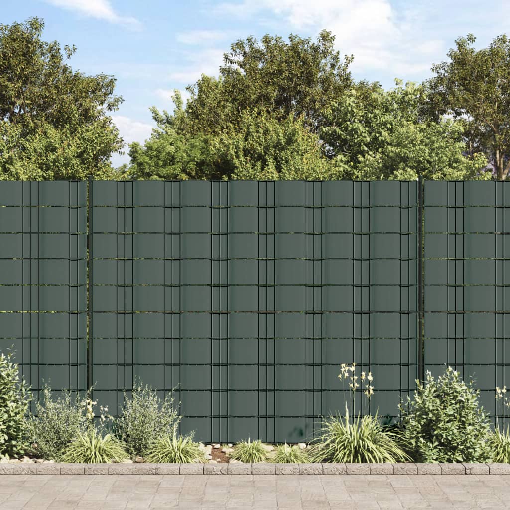 Privatumo suteikianti sodo plokštė, žalia, PVC, 70x0,19m