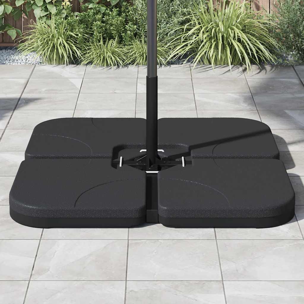 Portable umbrella base, 60l, fillable with sand/water