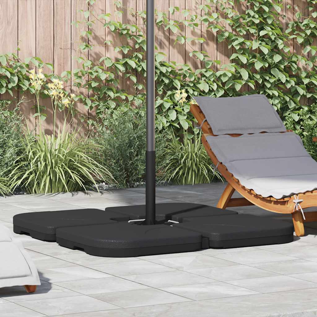 Portable umbrella base, 60l, fillable with sand/water