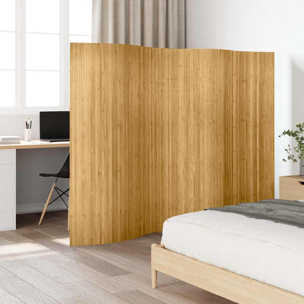 Bamboo room divider, natural color, 250x165 cm