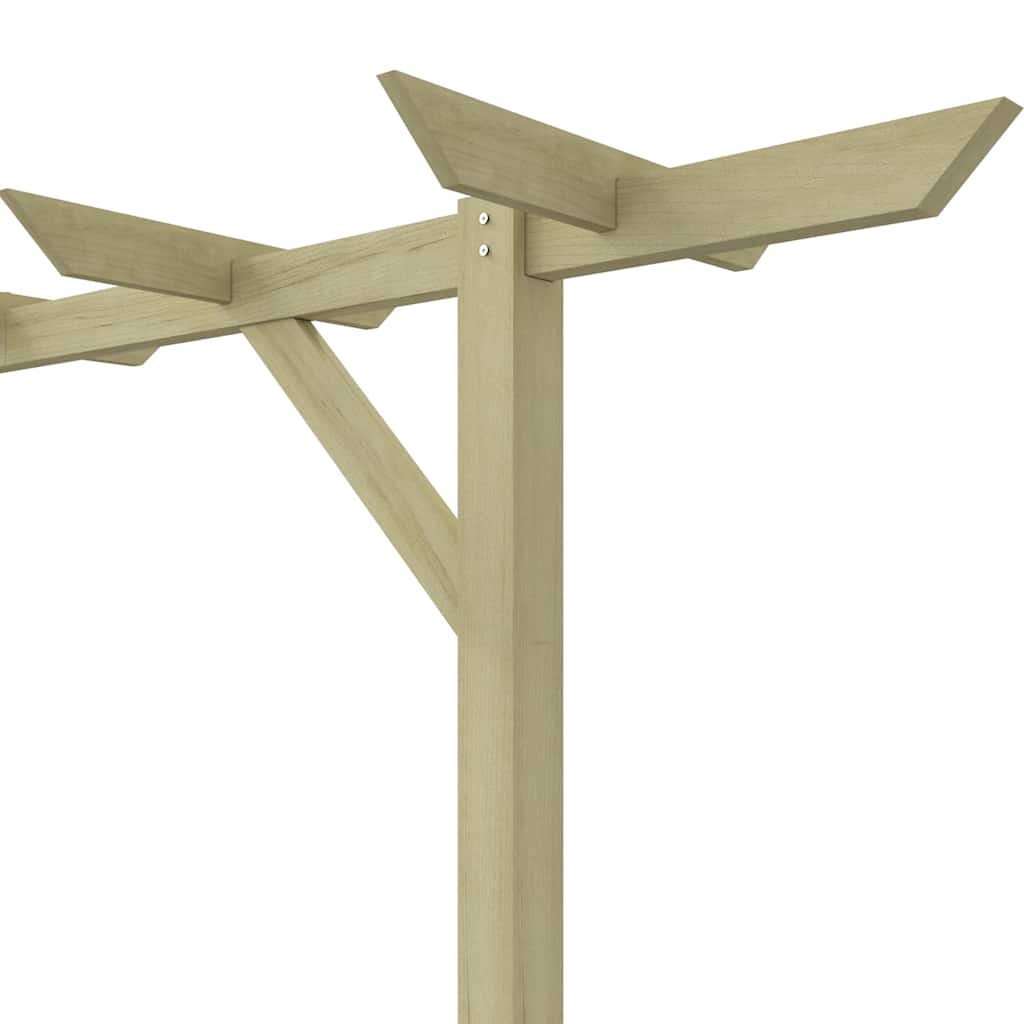 Garden pergola, 205x40x203cm, wood
