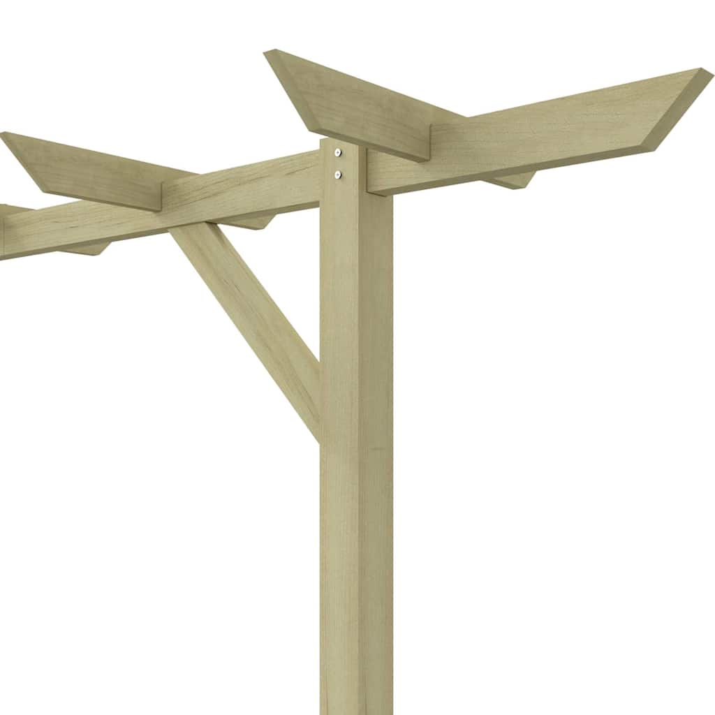 Garden pergola, 205x40x203cm, wood