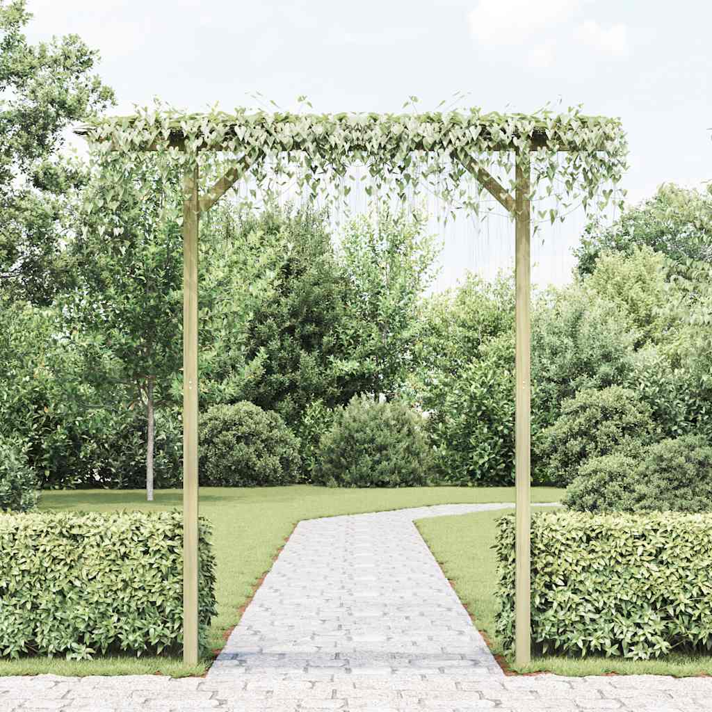 Garden pergola, 205x40x203cm, wood