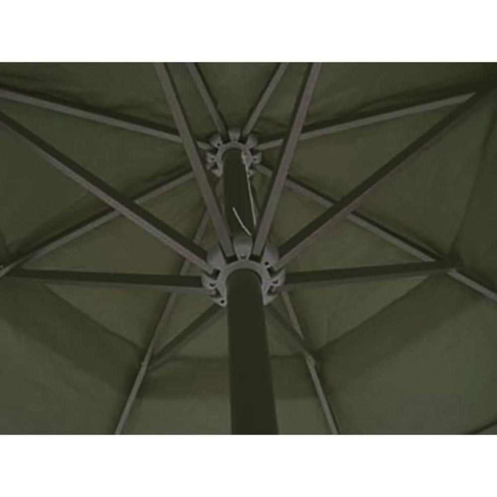 Garden Parasol with Portable Base, Green, Aluminium
