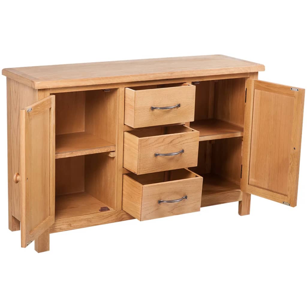 Kumode ar 3 atvilktnēm, 110x33,5x70cm, ozolkoka masīvkoks