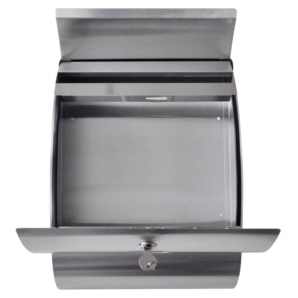 Two Post Boxes with Stand, Stainless Steel