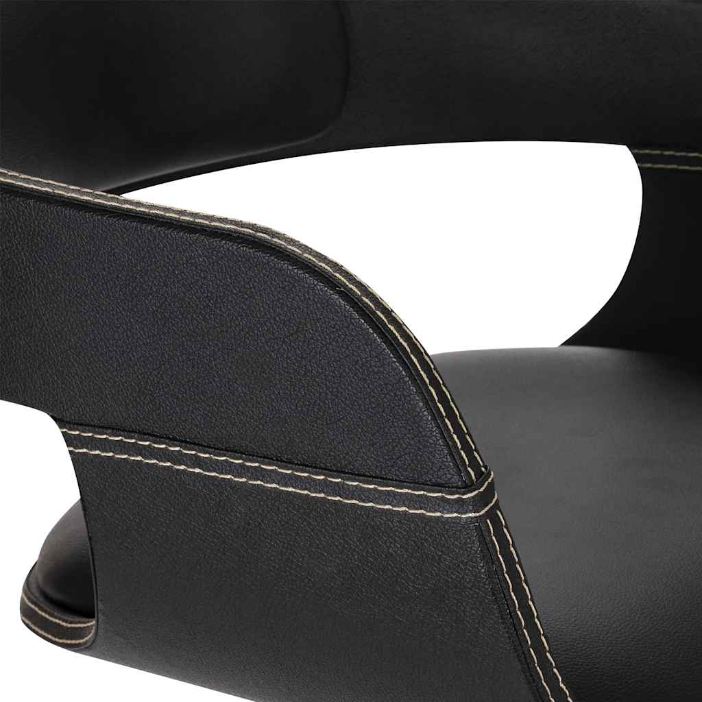 Dining chair with beech legs, faux leather