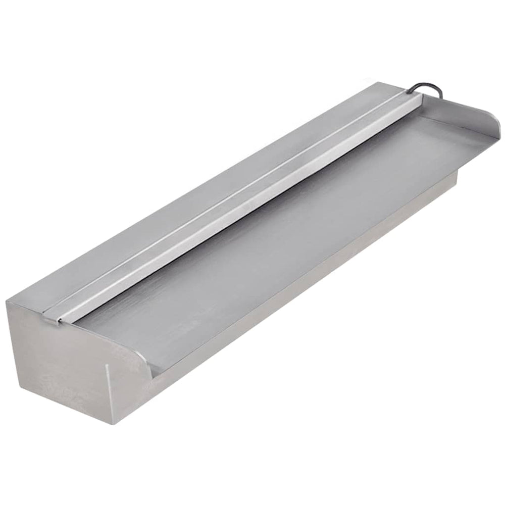 Basin Fountain with LED, 45cm, rectangular, stainless steel