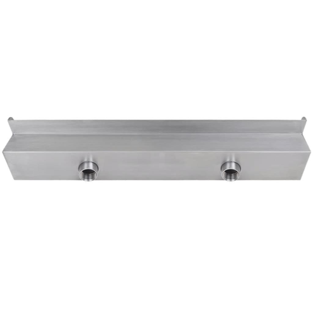 Baseino fontanas su LED, 60cm, stačiak. formos, nerūdijantis plienas