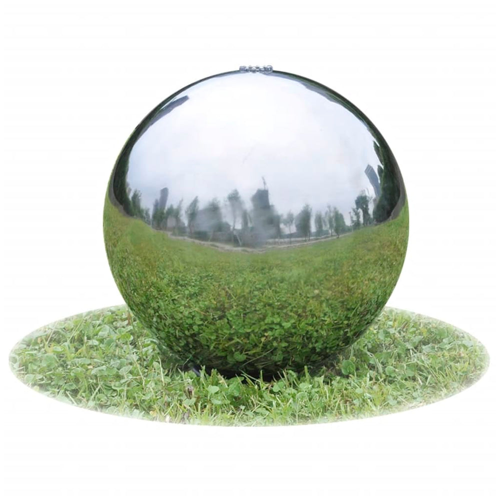 Baseino fontanas-sfera su LED, nerūd. plienas, 20 cm