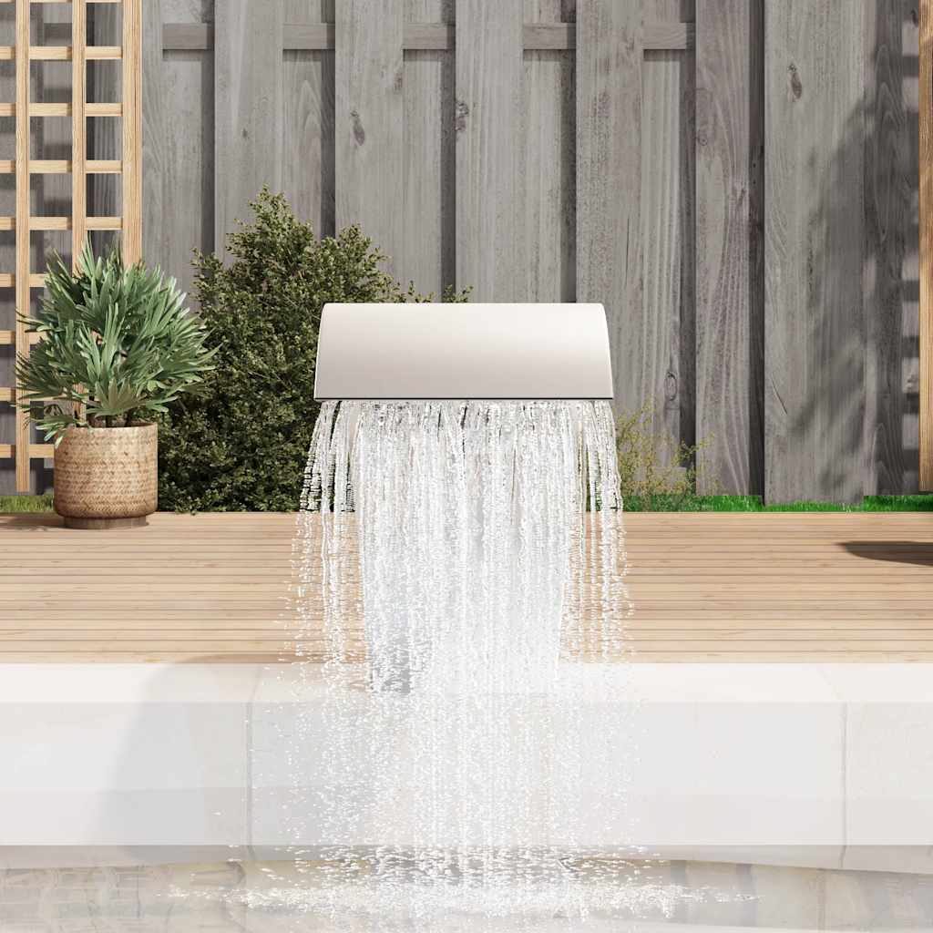 Garden Waterfall/Pool Fountain, Stainless Steel, 45x30x60cm