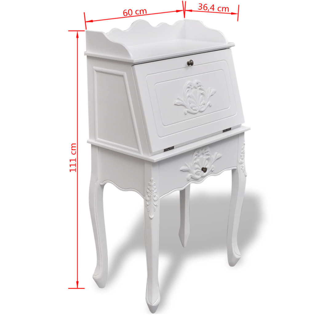 Wooden French-style writing desk