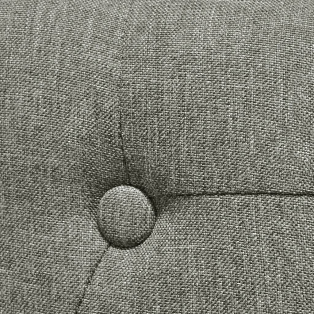 Dining chairs, 4 pcs., grey, fabric