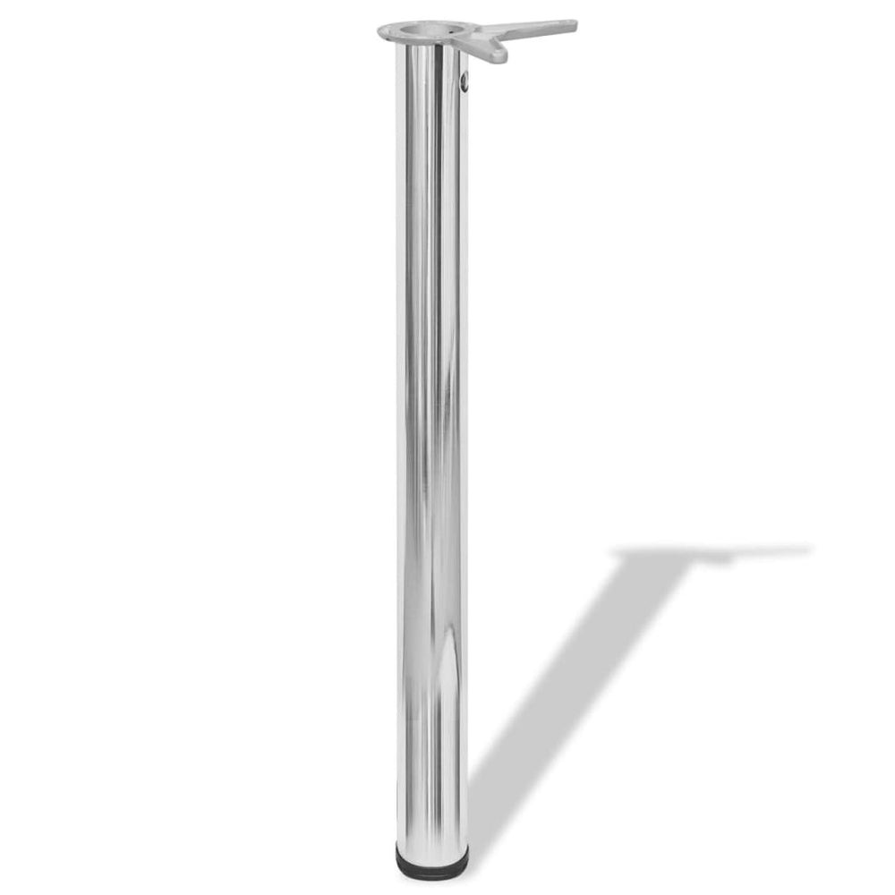 Reguliuojamo aukščio stalo kojos, 4vnt., chromo spalvos, 710mm