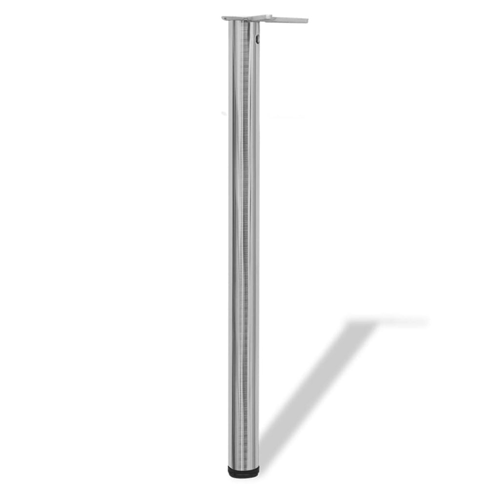 Reguliuojamo aukščio stalo kojos, 4vnt., šlifuoto nikelio, 870mm