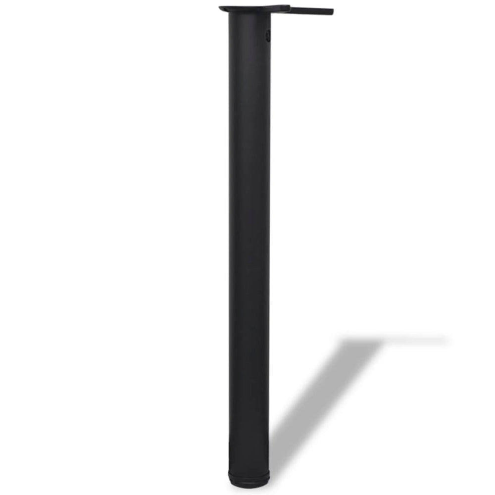 Reguliuojamo aukščio stalo kojos, 4vnt., juodos spalvos, 710mm