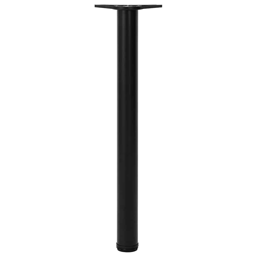 Reguliuojamo aukščio stalo kojos, 4vnt., juodos spalvos, 710mm