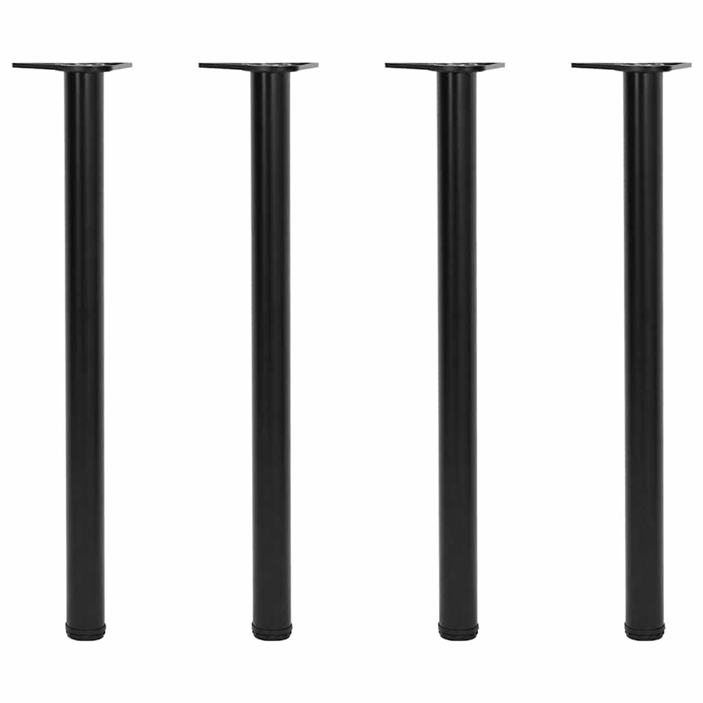 Reguliuojamo aukščio stalo kojos, 4vnt., juodos spalvos, 870mm
