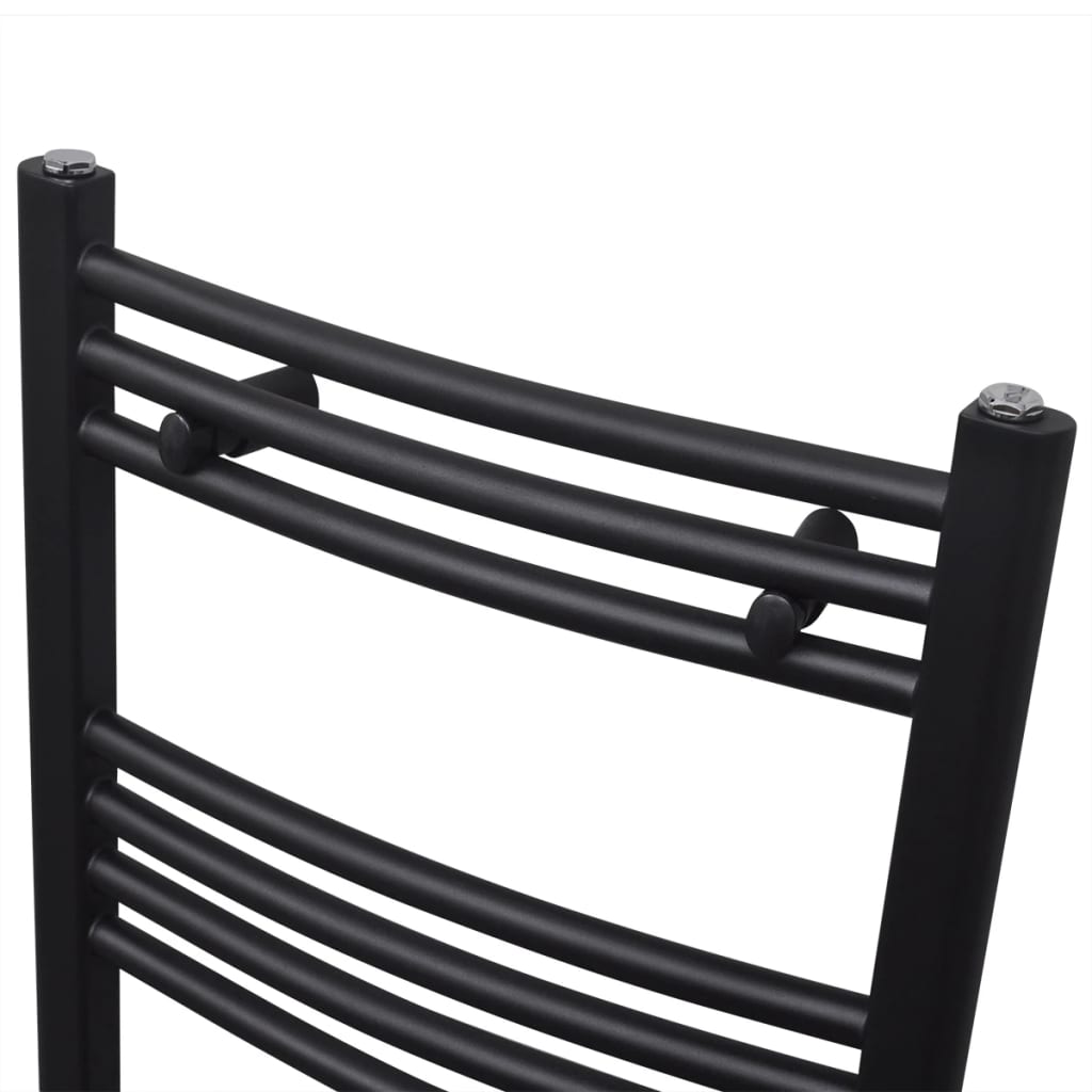 Radiators/dvielļu žāvētājs vannas istabai, melns, 500x764mm