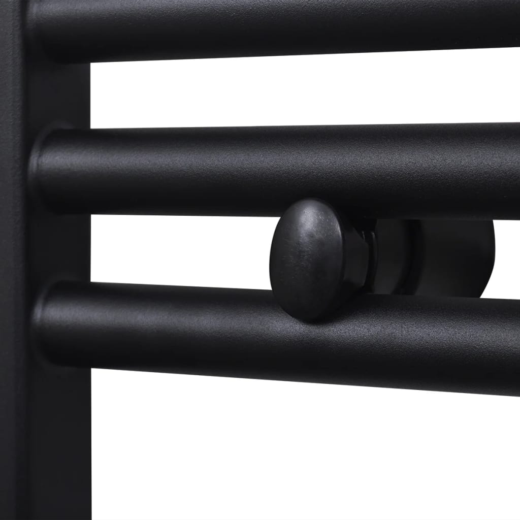 Radiators/dvielļu žāvētājs vannas istabai, melns, 500x764mm