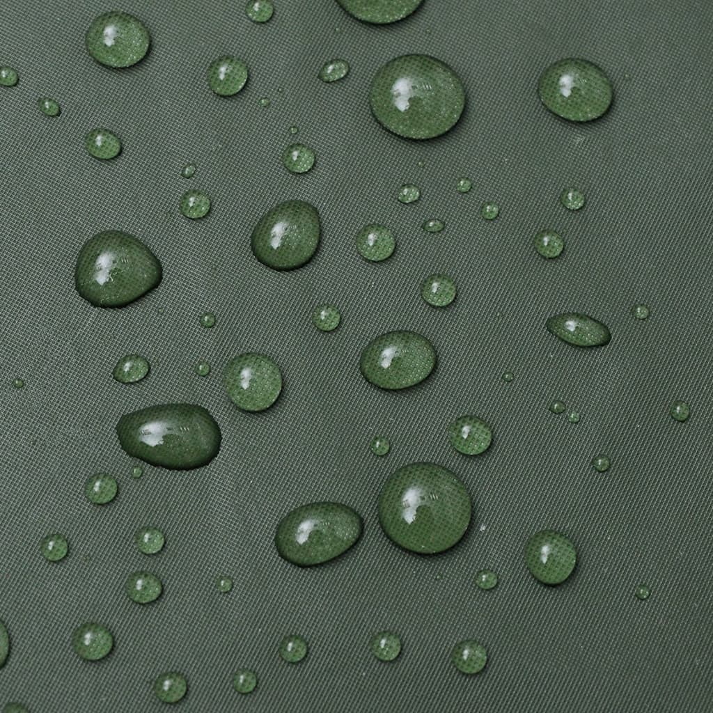 Neperšlampamas ilgas lietpaltis su gobtuvu, žalias M