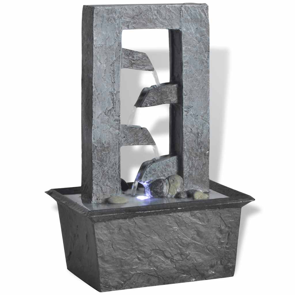 Indoor Fountain with LED Lighting, Polyresin