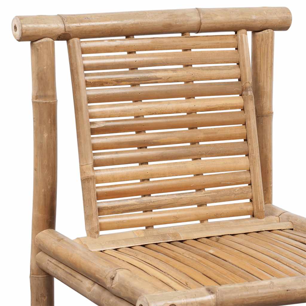 Bar stools, 2 pcs., bamboo