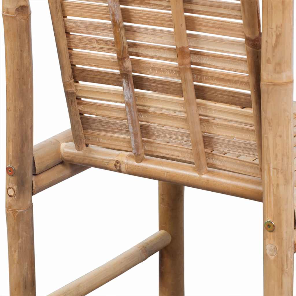 Bar stools, 2 pcs., bamboo