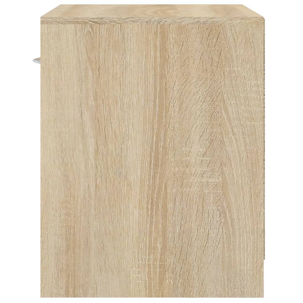 Bedside tables, 2 pcs., with drawer, oak finish