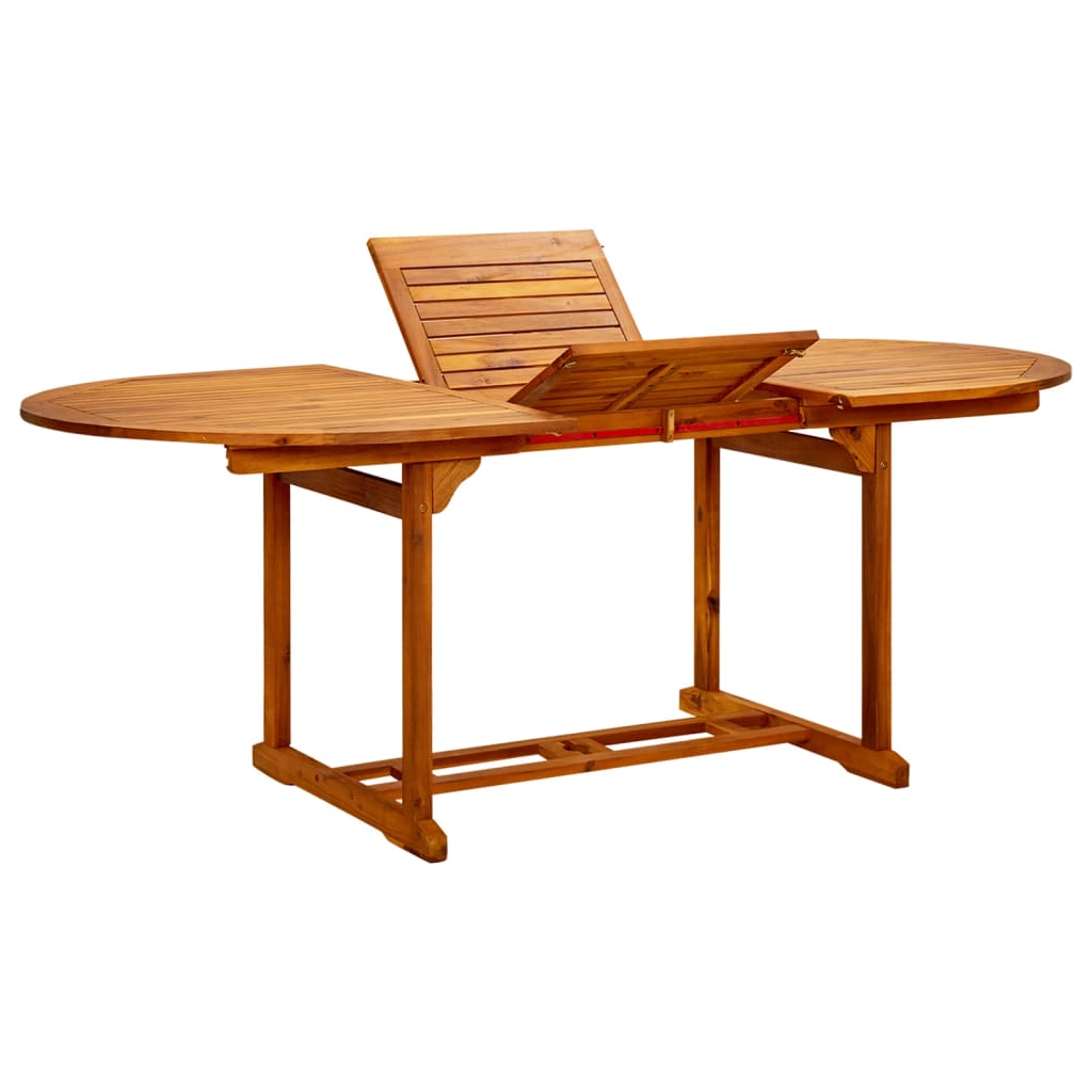 Garden table, 200x100x75 cm, solid acacia wood