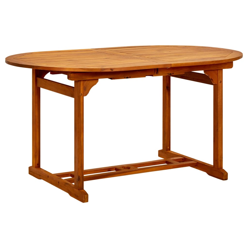 Garden table, 200x100x75 cm, solid acacia wood