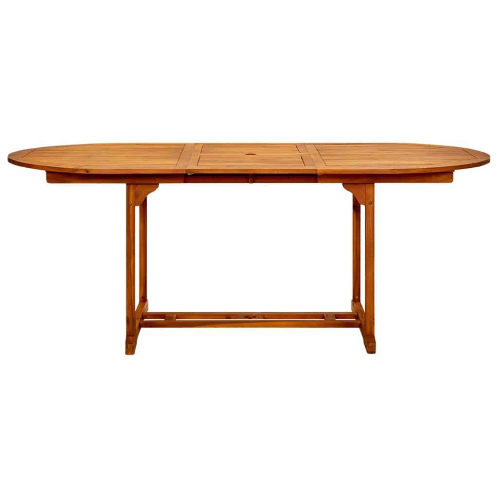 Garden table, 200x100x75 cm, solid acacia wood