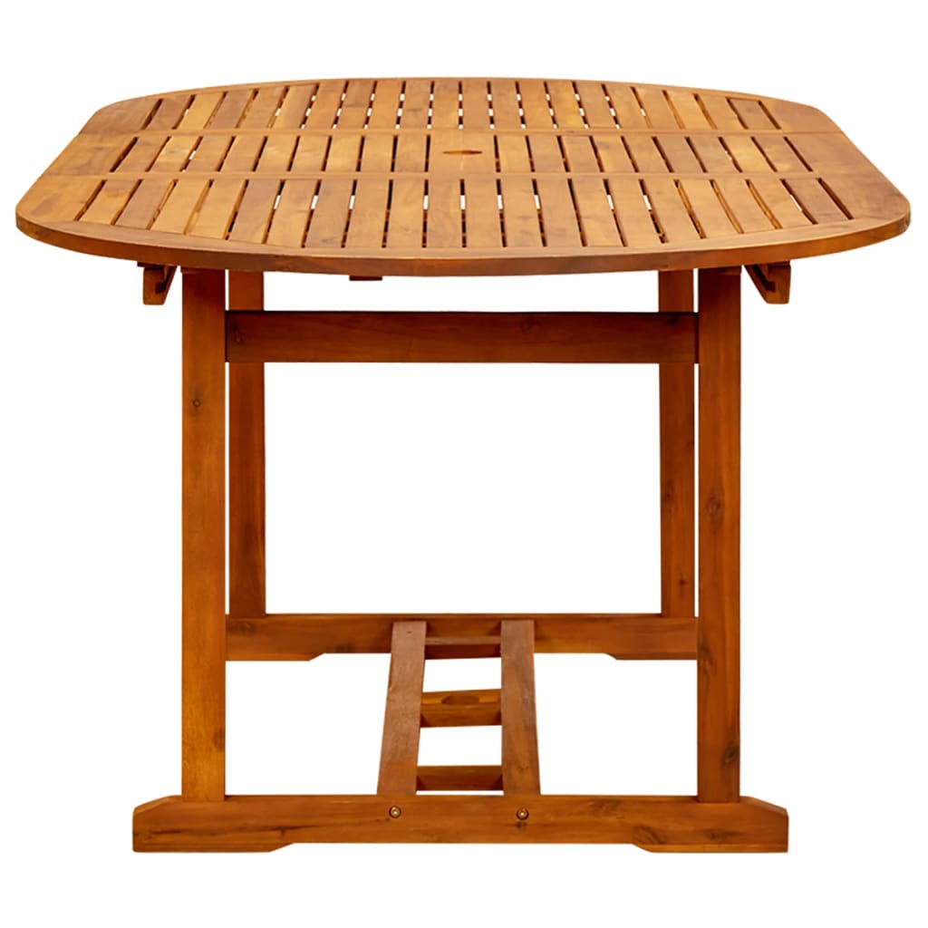 Garden table, 200x100x75 cm, solid acacia wood