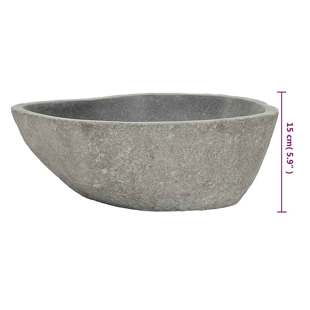 Praustuvas, (37-46)x(29-36)cm, upės akmuo, ovalo formos