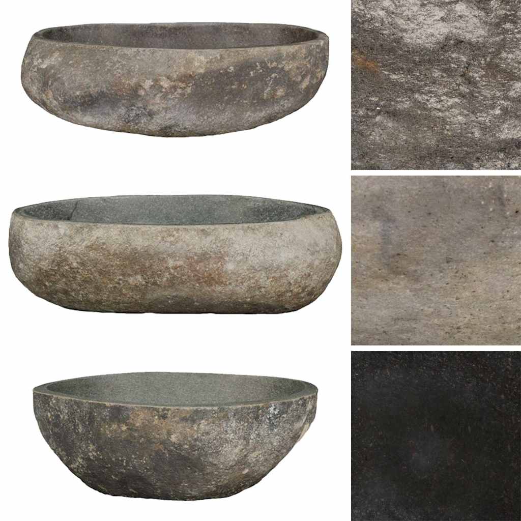 Izlietne, (45-53)x(34-41)cm, upes akmens, ovāla veida