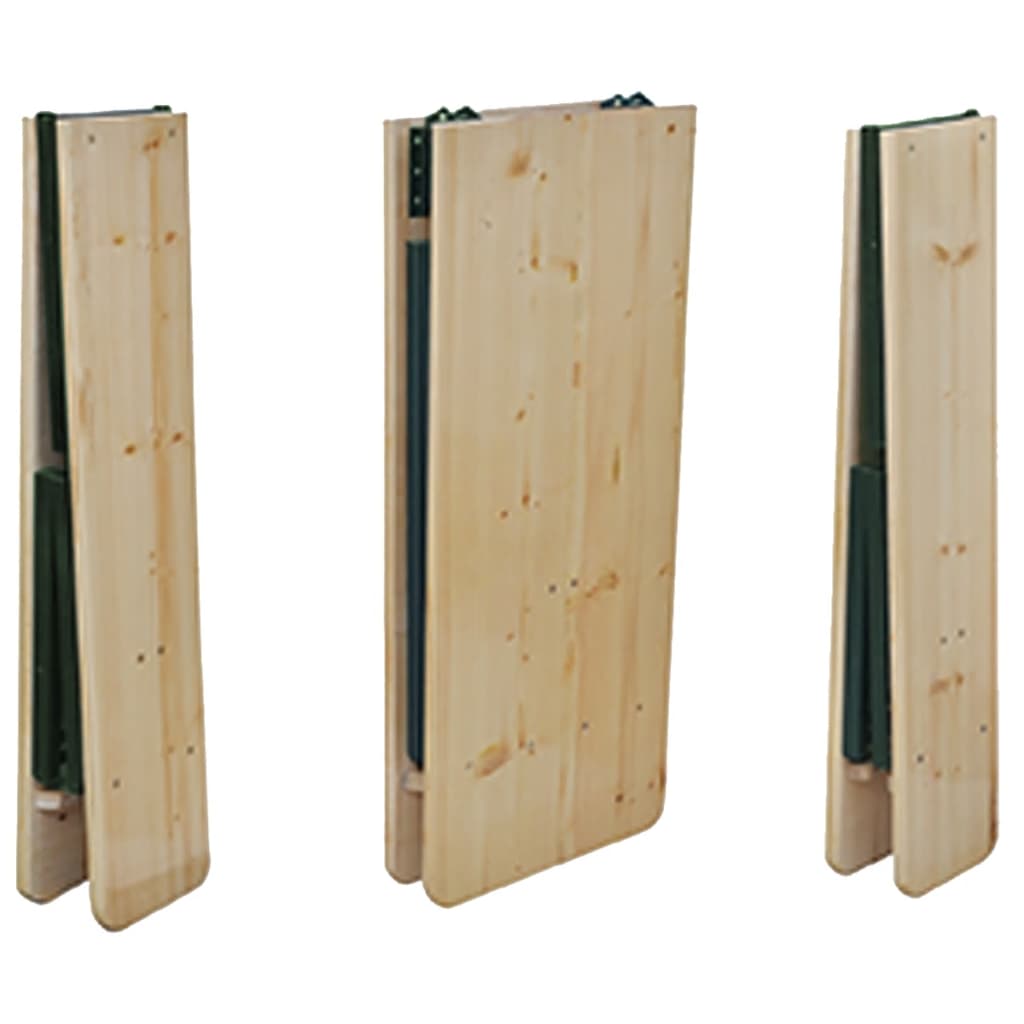Folding beer table with 2 benches, 220cm, spruce wood