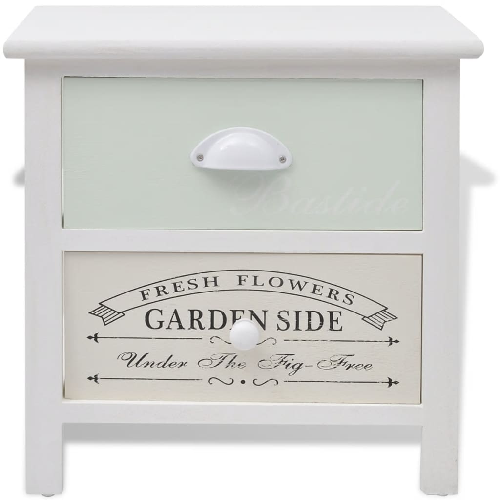 Bedside tables, 2 pcs., French style, wood
