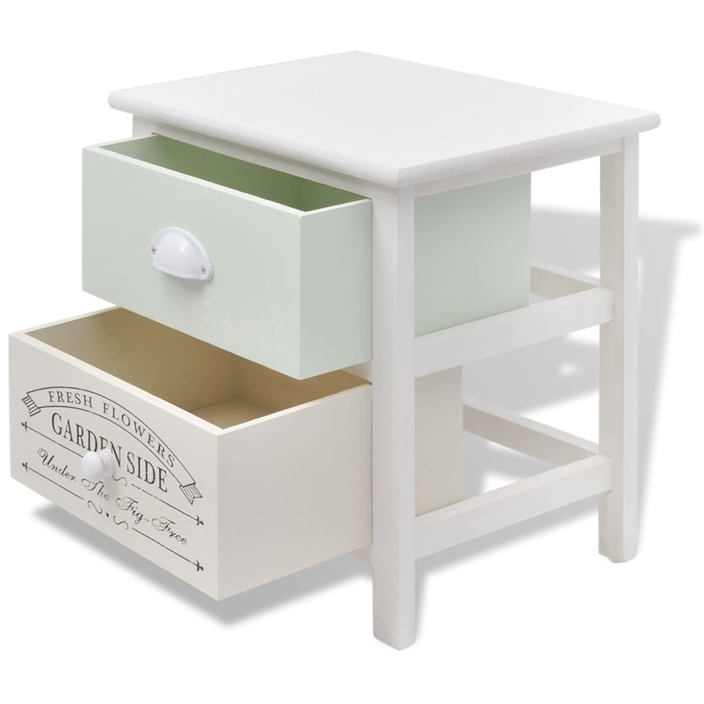 Bedside tables, 2 pcs., French style, wood