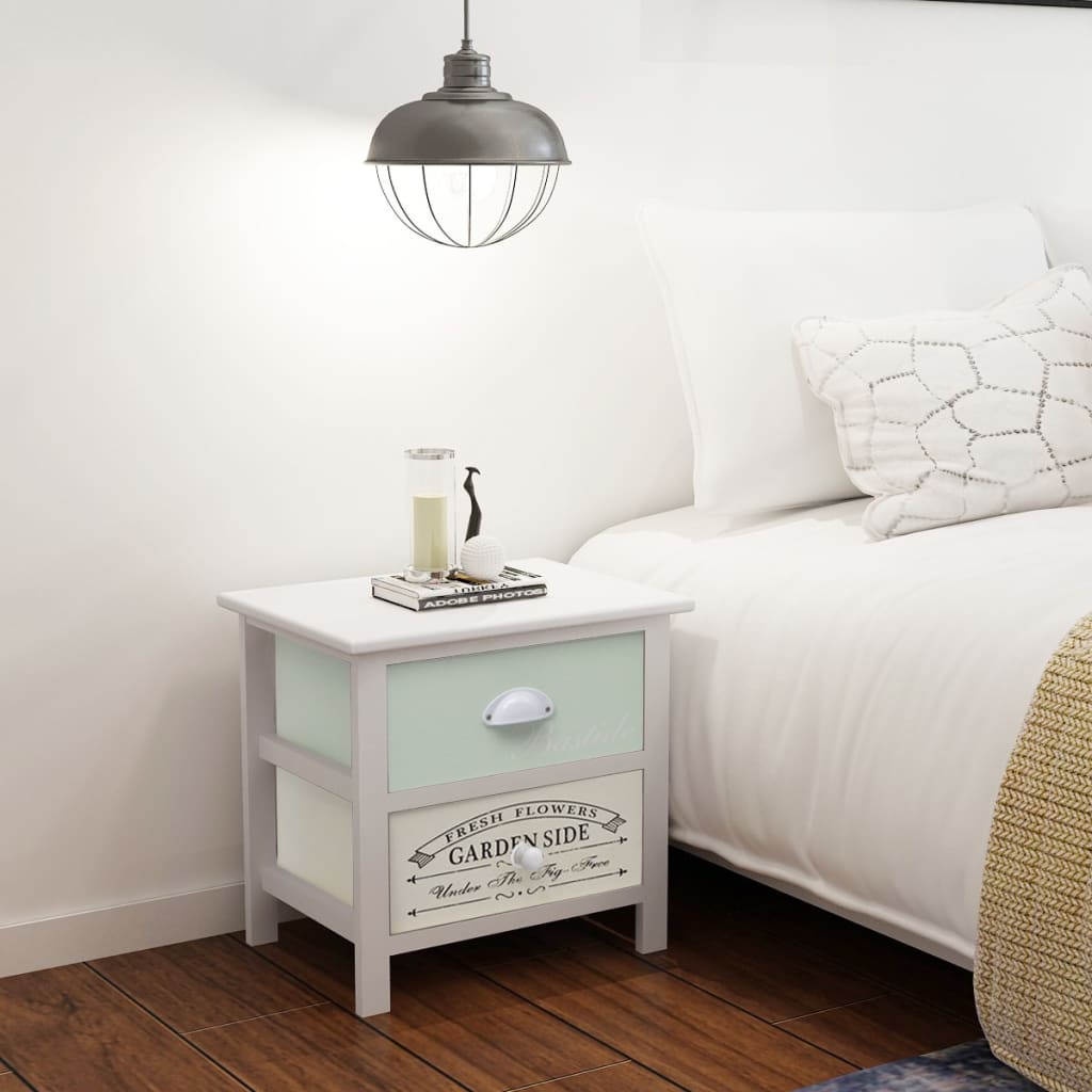 Bedside tables, 2 pcs., French style, wood