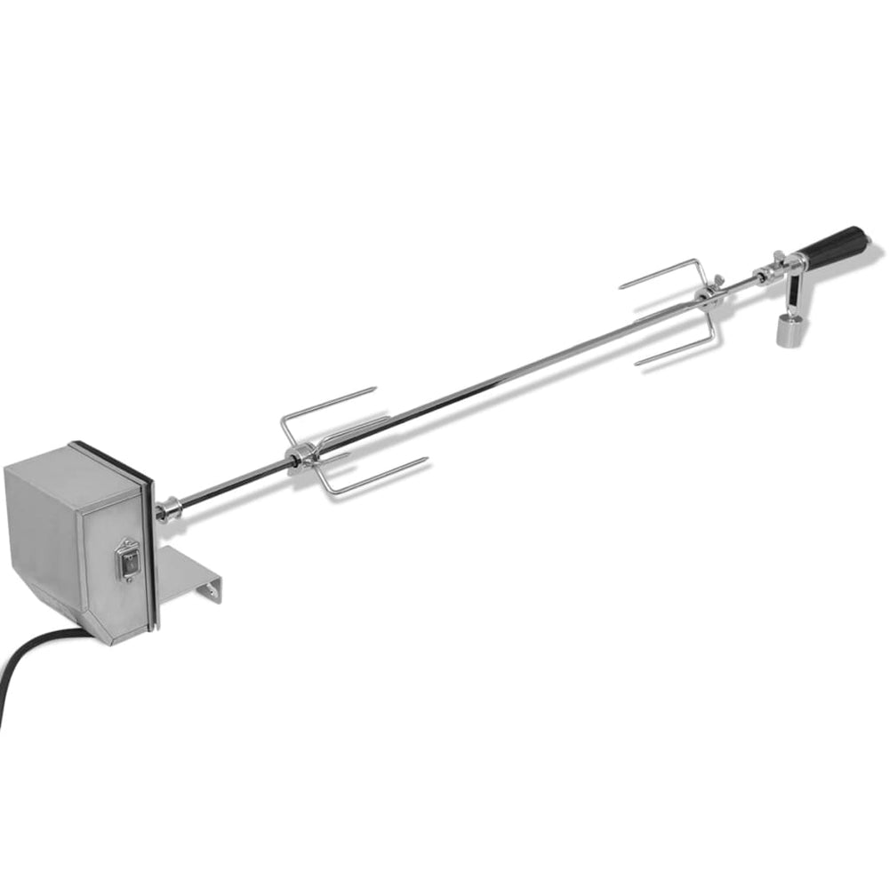 electric grill spit with professional motor, stainless steel, 1200 mm