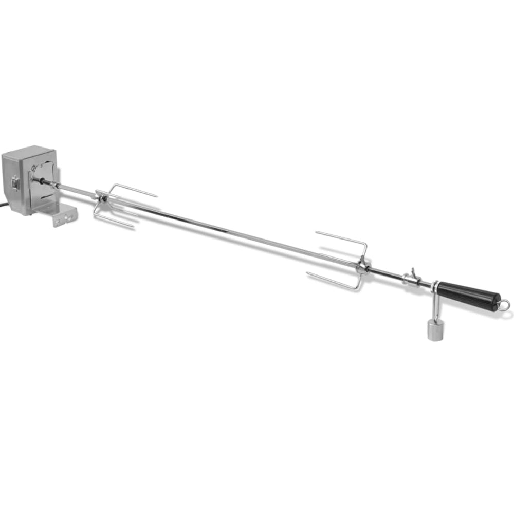 electric grill spit with professional motor, stainless steel, 1200 mm