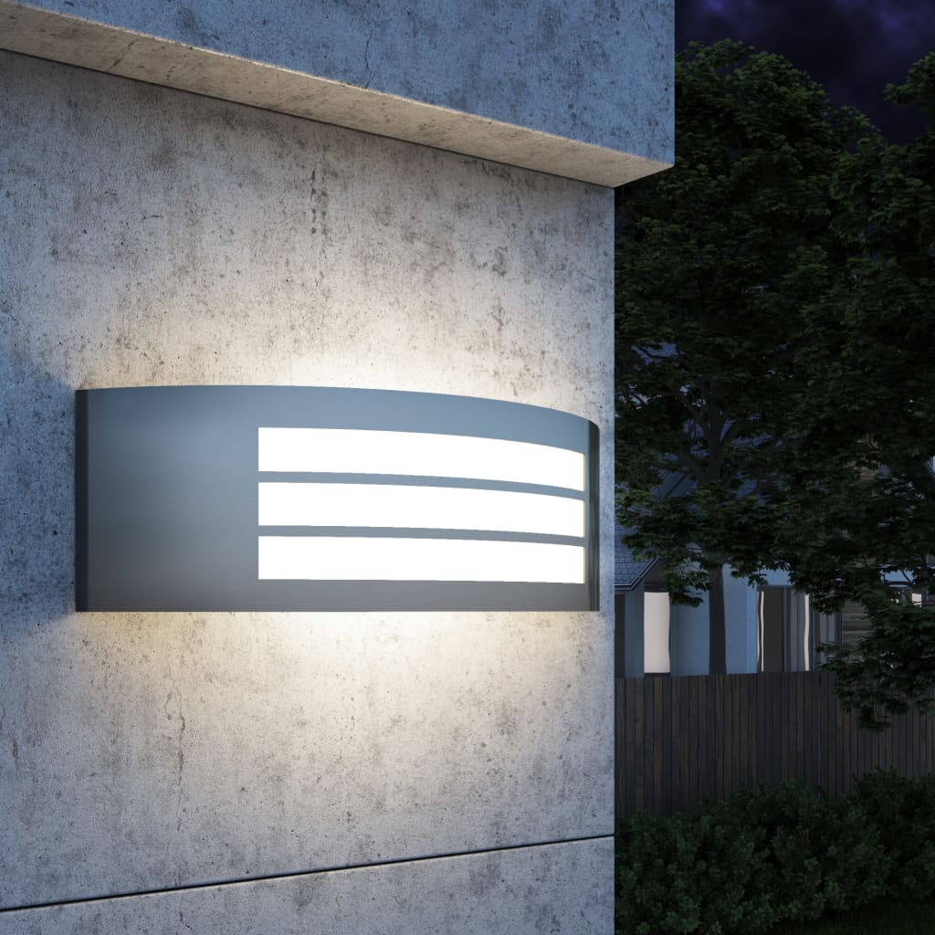 Sienas āra lampa, nerūsējošais tērauds