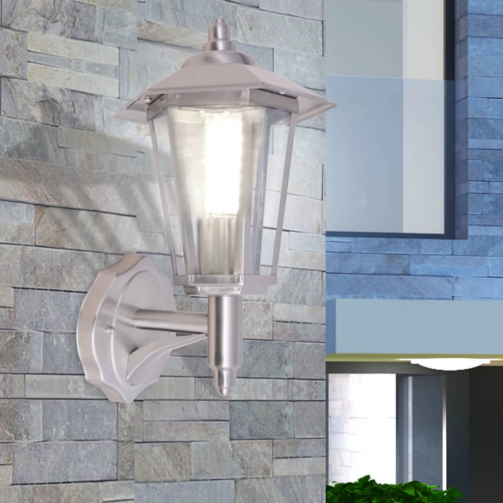 Outdoor wall light, stainless steel