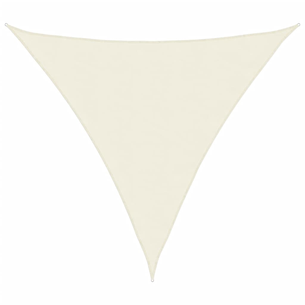 Tentas nuo saulės, oksfordo audinys, trikampis, 5x5x5m, kreminė