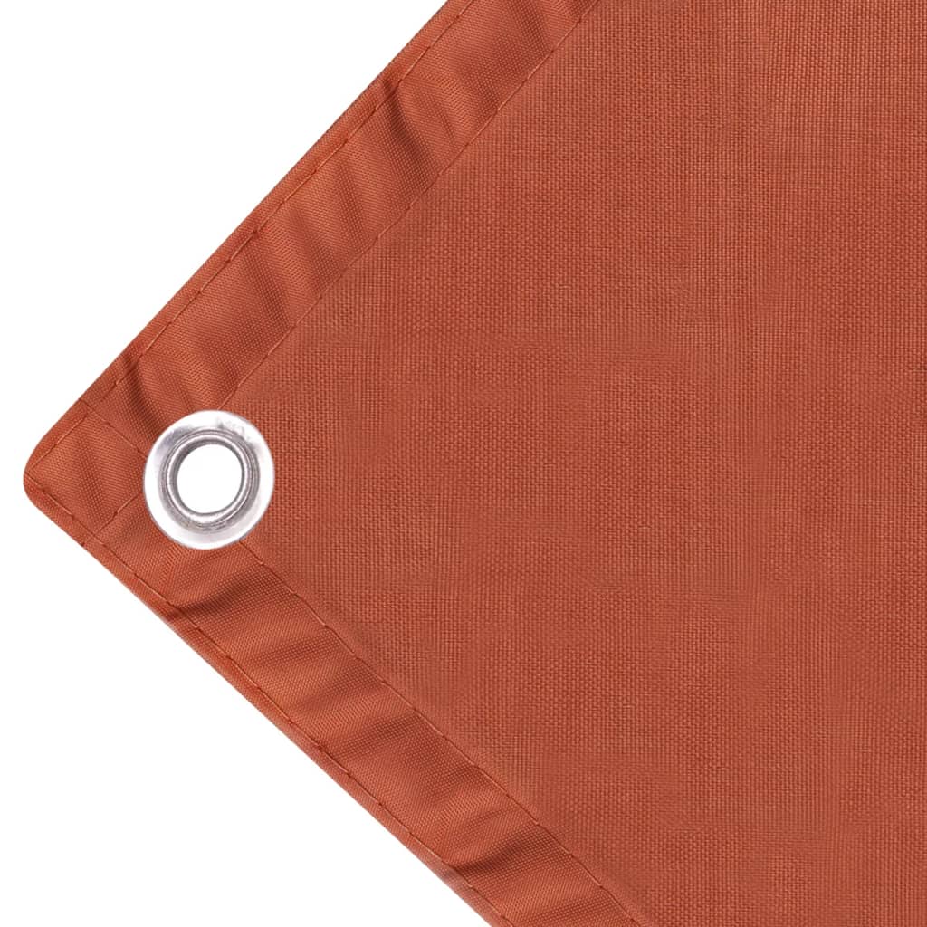 Balcony privacy screen, Oxford fabric, 75x600 cm, terracotta