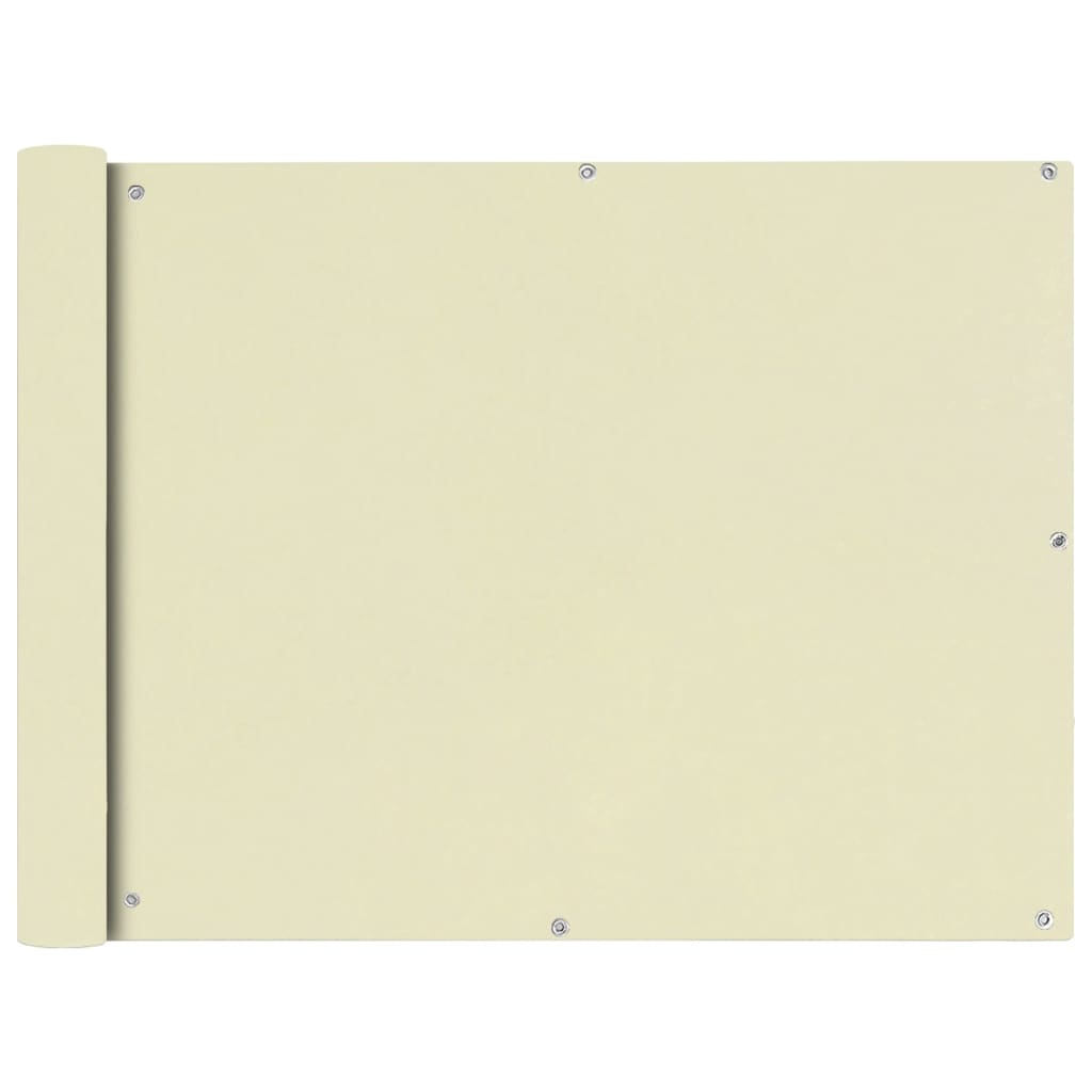 Balkona norobe, Oksfordas, 90x600 cm, krēmkrāsas