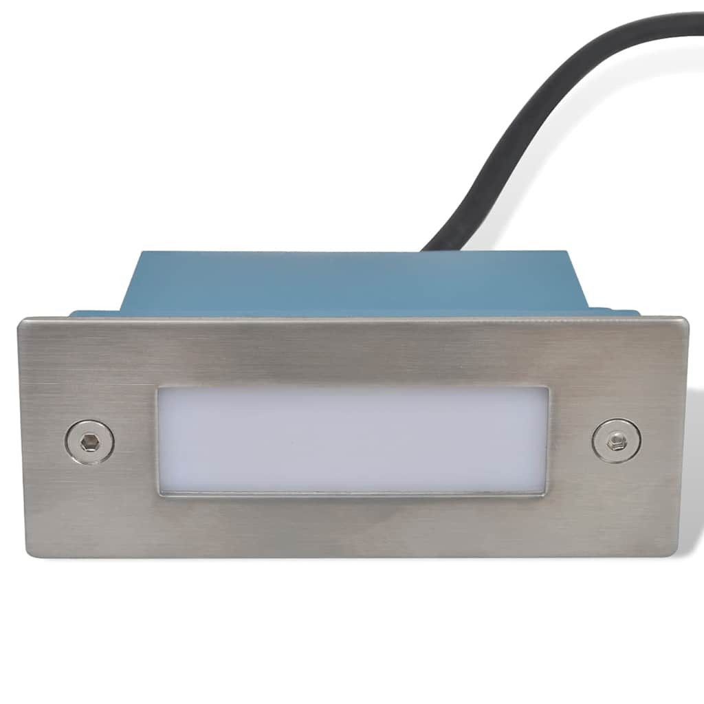 Recessed stair LED lights, 12 pcs, 44x111x56mm