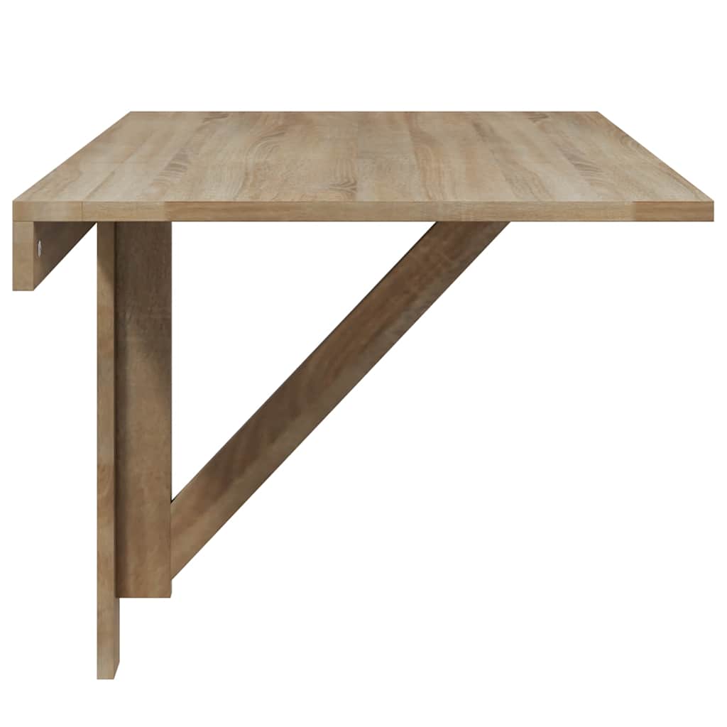Foldable wall-mounted table, oak, 100x60 cm