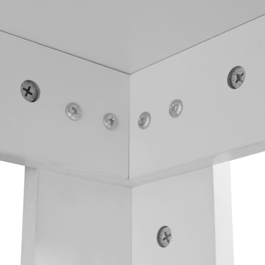 Pusdienu galds, 140 x 80 x 75 cm, balts