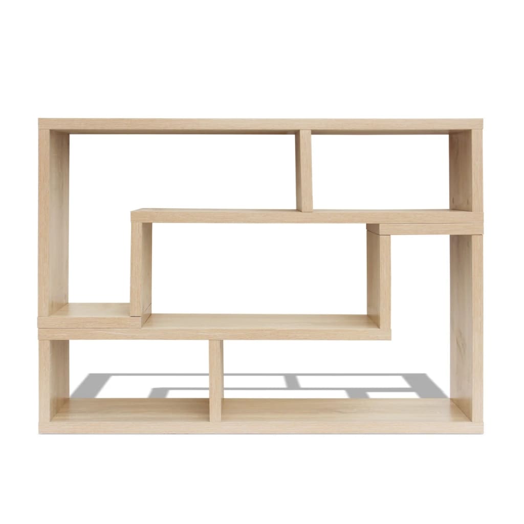 TV stand, 2-piece, L-shaped, oak color